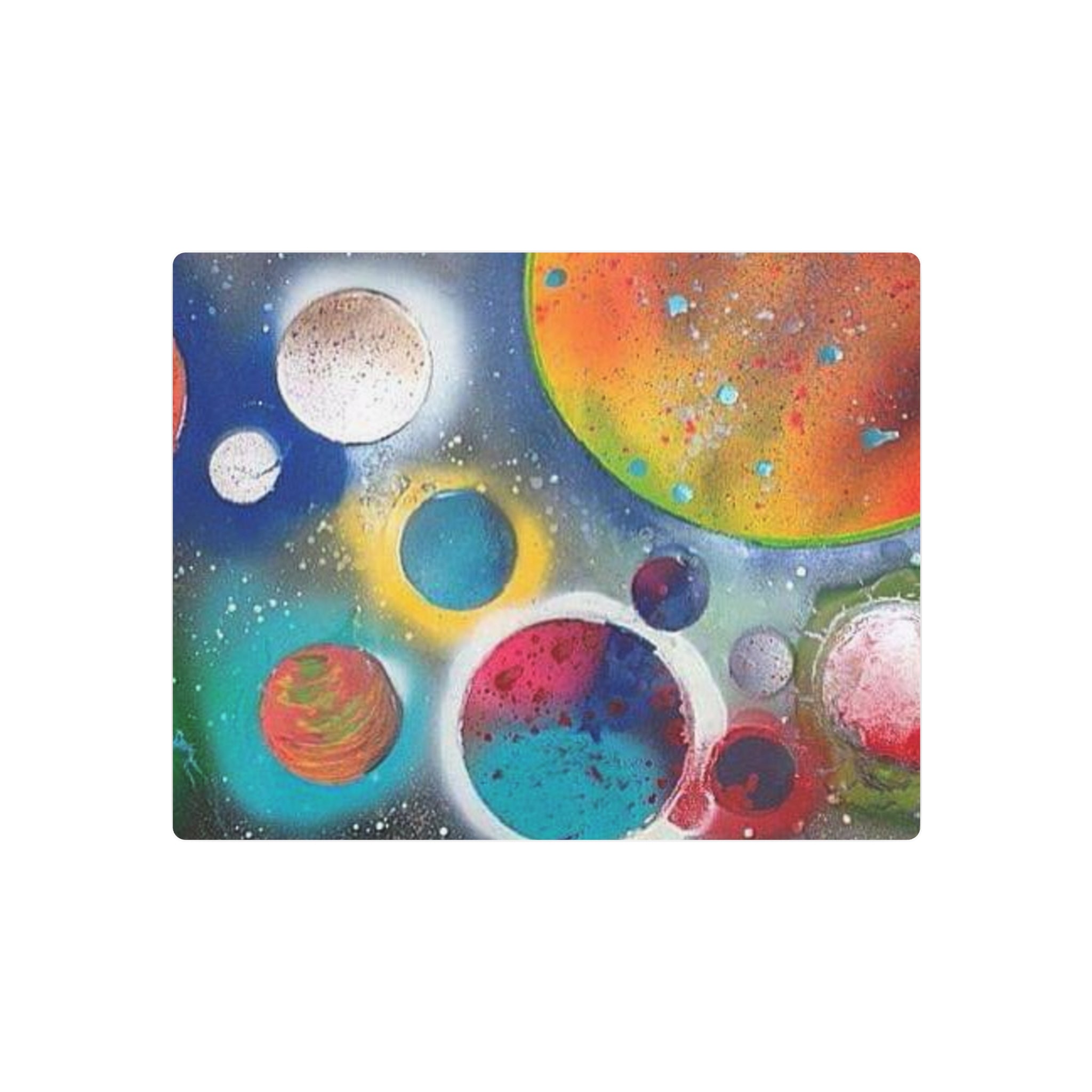 Galaxy Planets Metal Art Sign