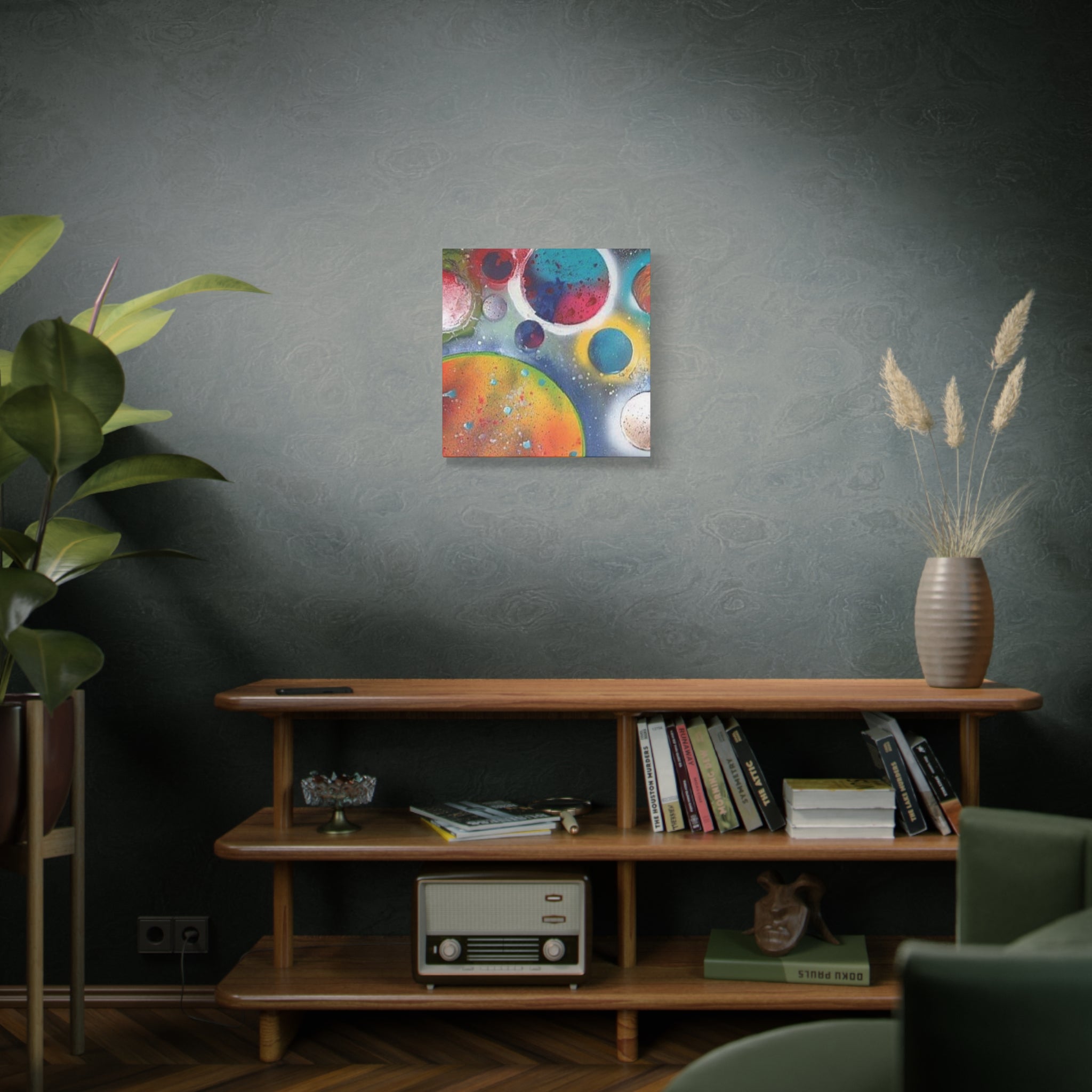 Galaxy Planets Art Print Matte Canvas