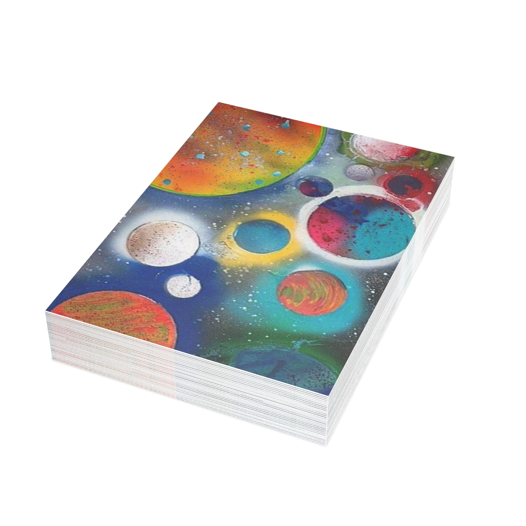 Galaxy Planets Print Postcard Bundles