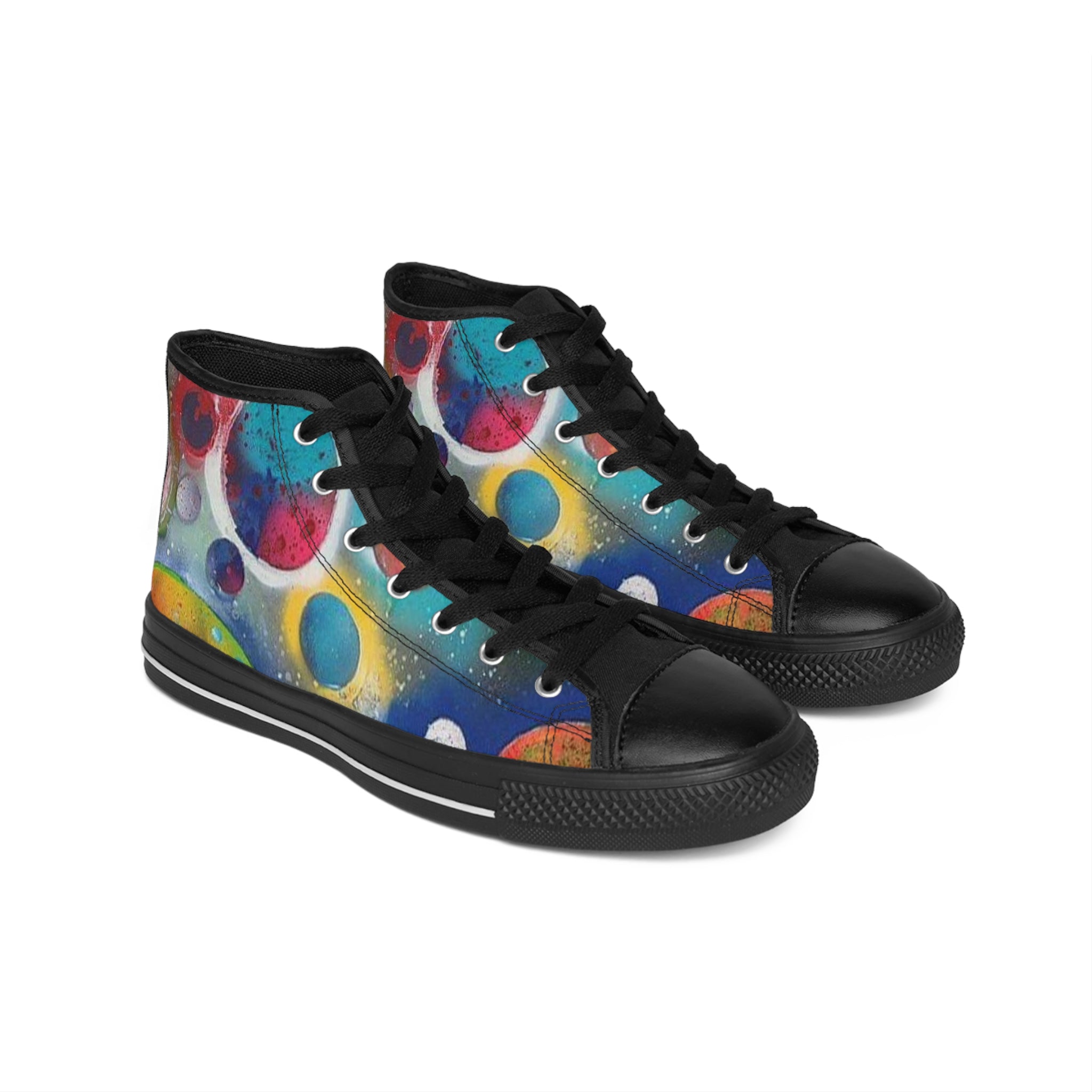 Galaxy Planets Men's High-Top Sneakers