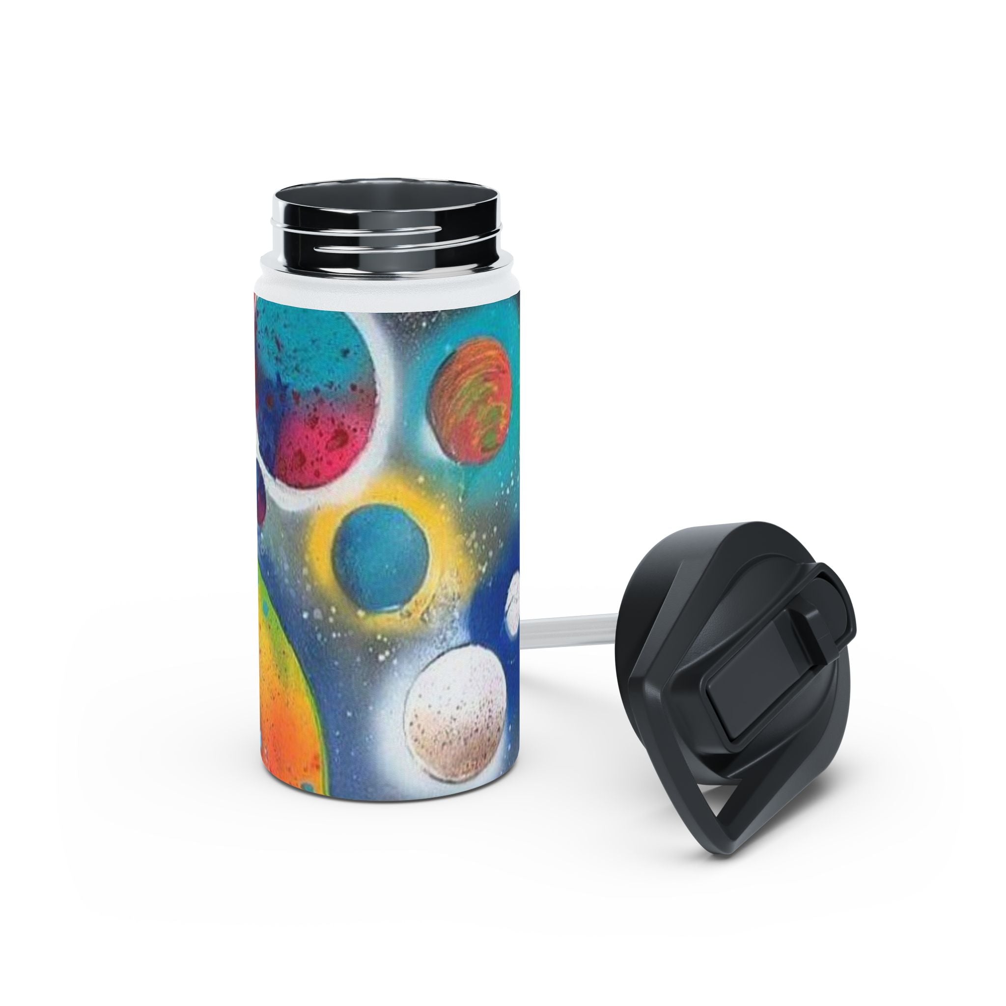 Galaxy Planets Stainless Steel Water Bottle