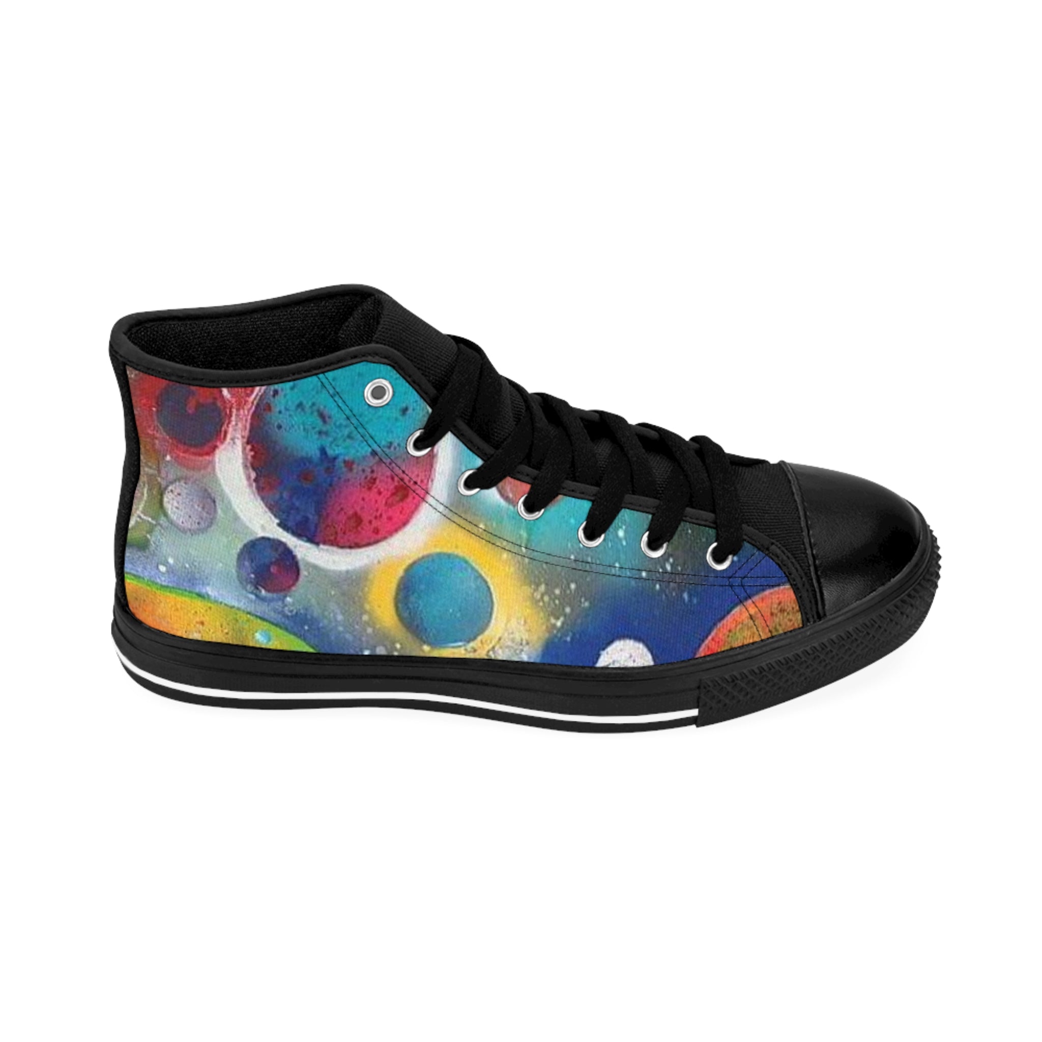Galaxy Planets Men's High-Top Sneakers