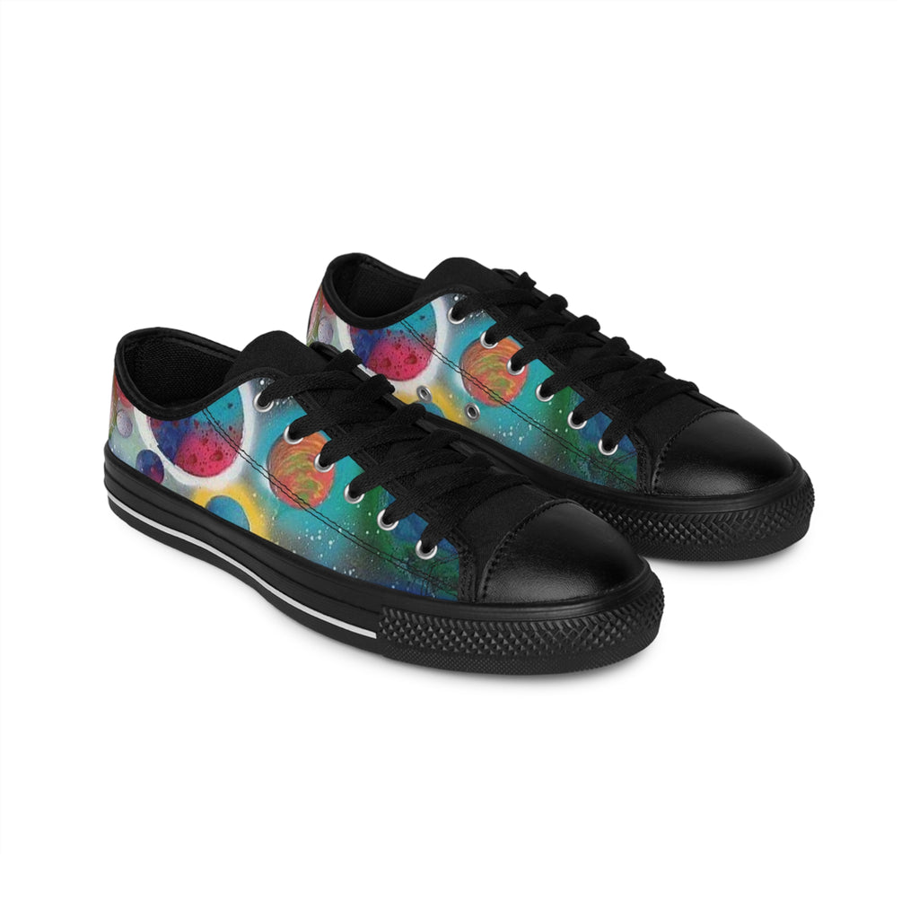 Galaxy Planets Women's Low-Top Sneakers