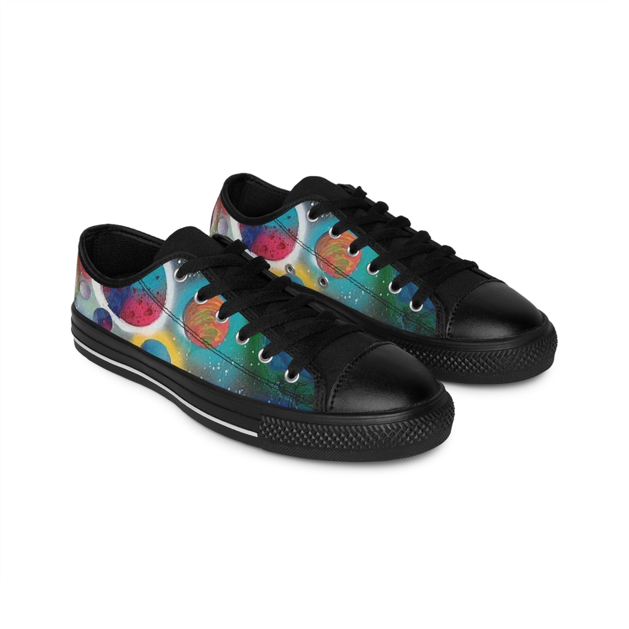 Galaxy Planets Women's Low-Top Sneakers