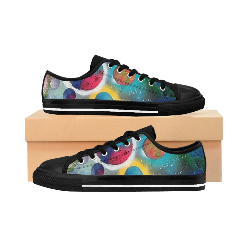 Galaxy Planets Men's Low-Top Sneakers