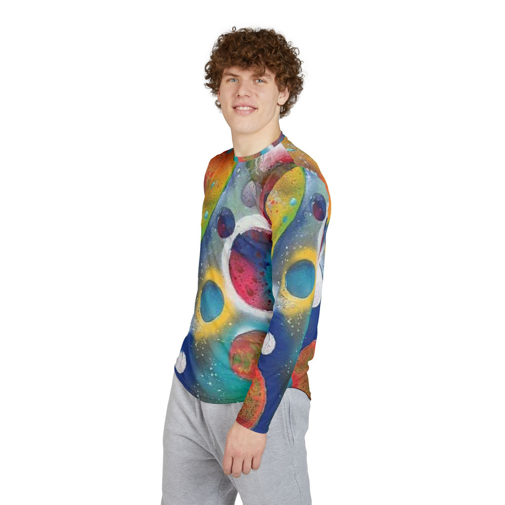 Galaxy Planets Long Sleeve Men's UV Protection Shirt