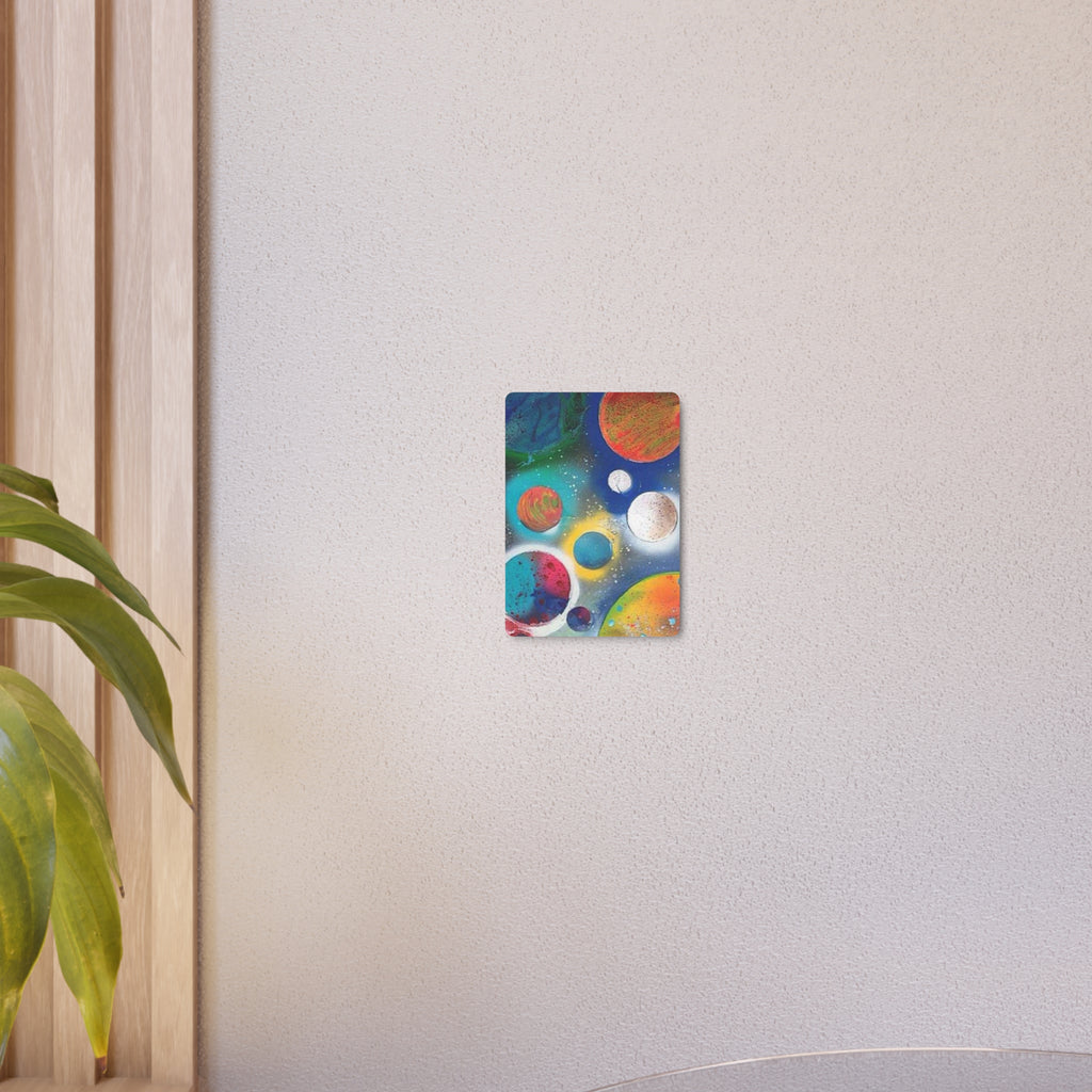 Galaxy Planets Metal Art Sign