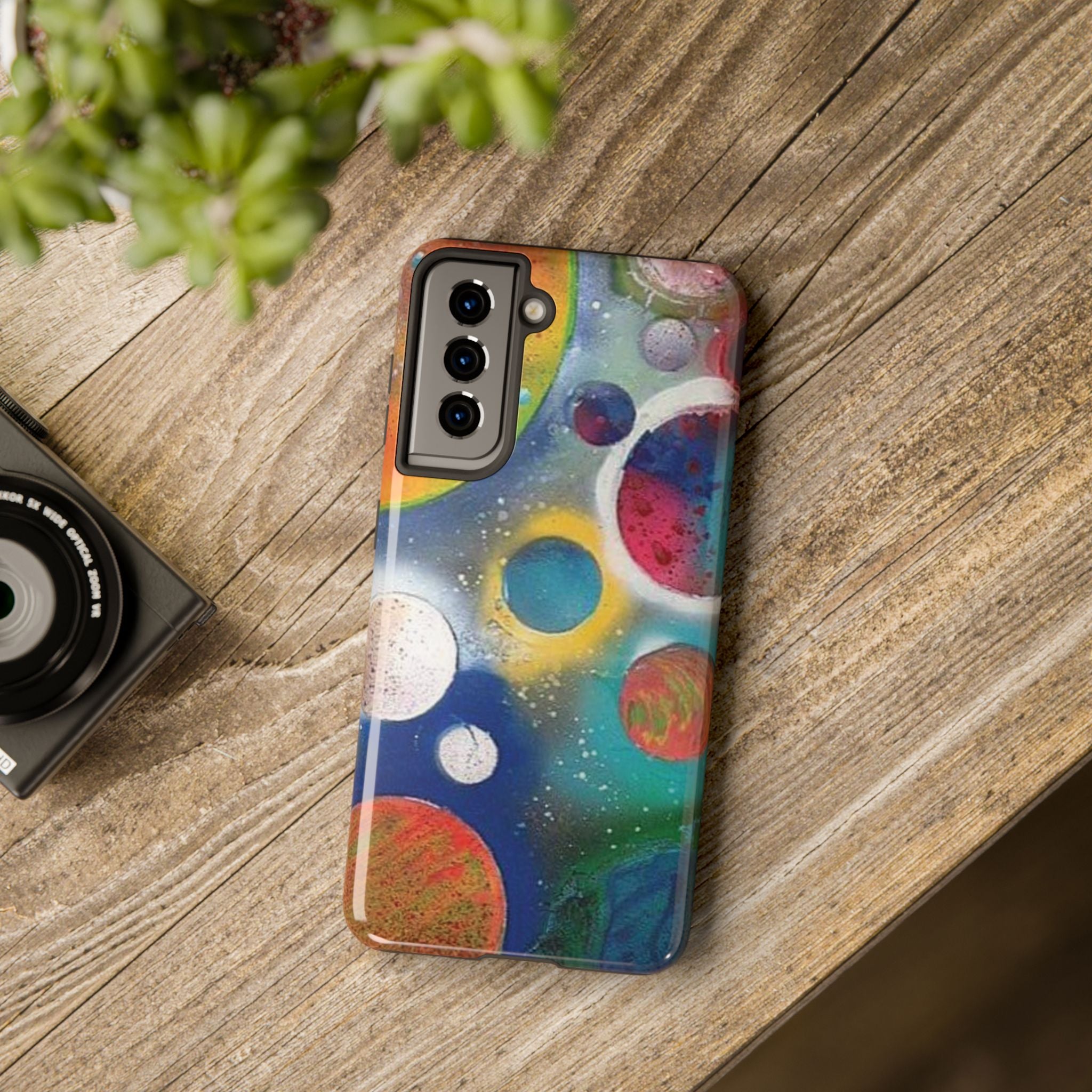Galaxy Planets Themed Tough Phone Case (various phone options)