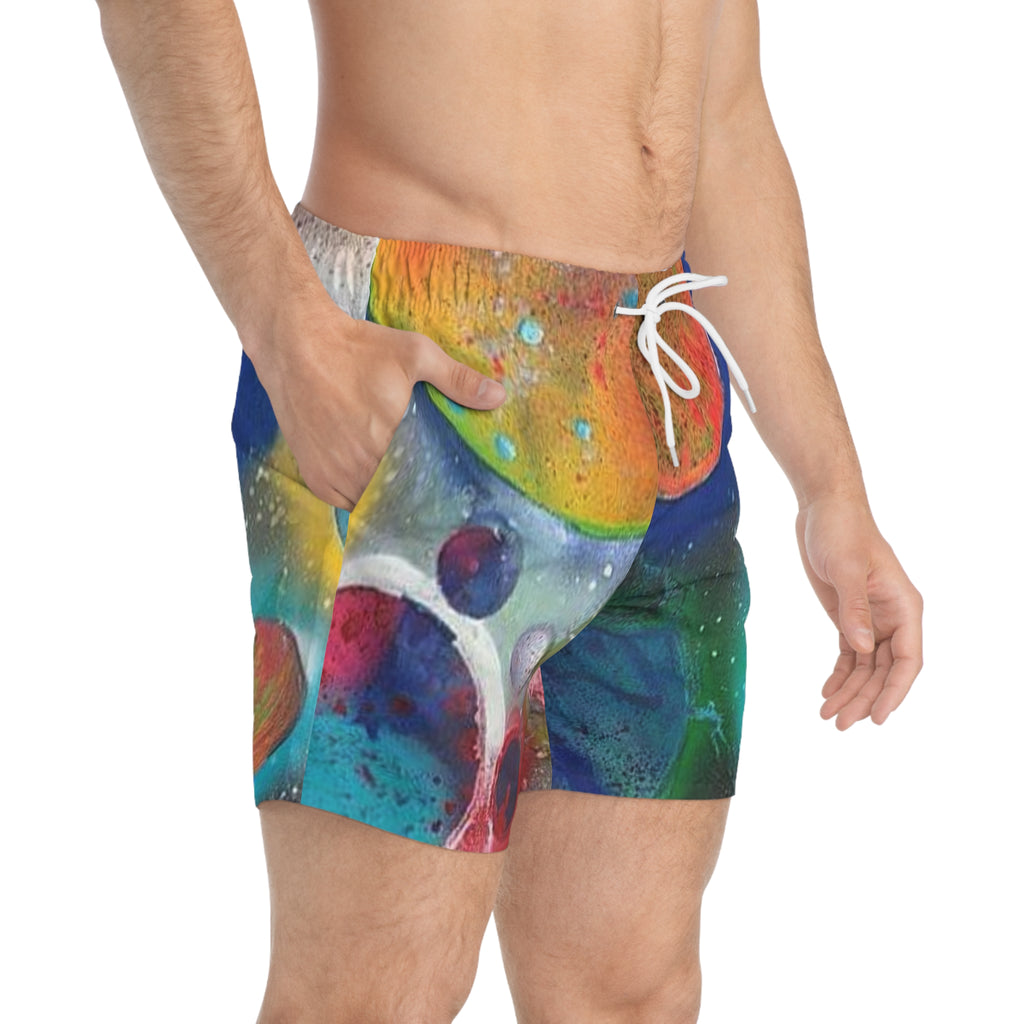 Galaxy Planets Swim Trunks