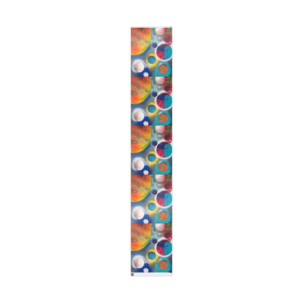 Galaxy Planets Print Wrapping Paper