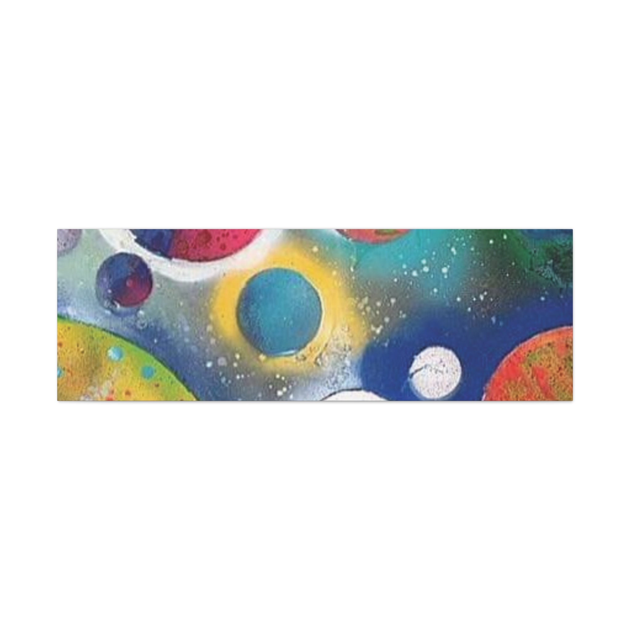 Galaxy Planets Art Print Matte Canvas