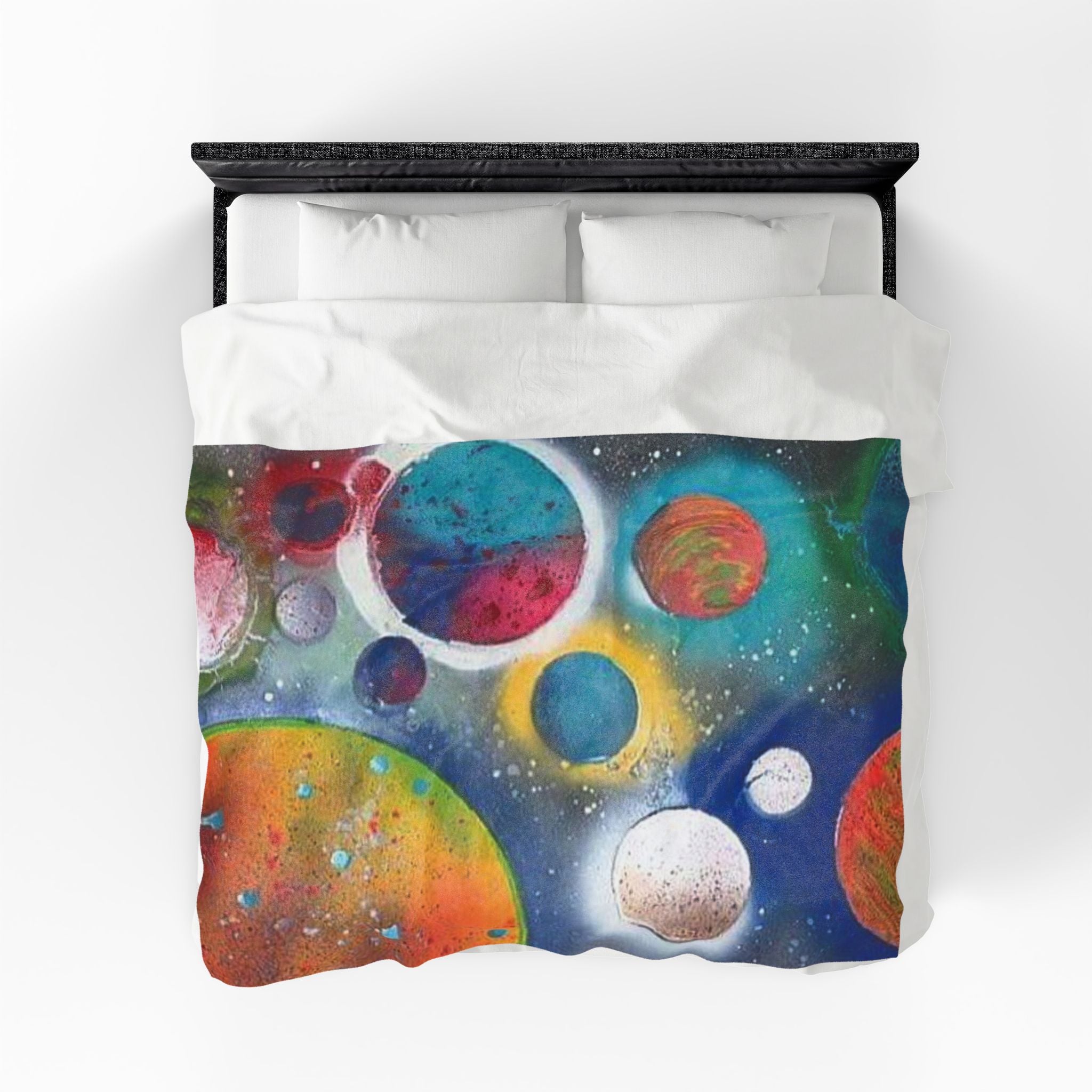 Galaxy Planets Plush Blanket