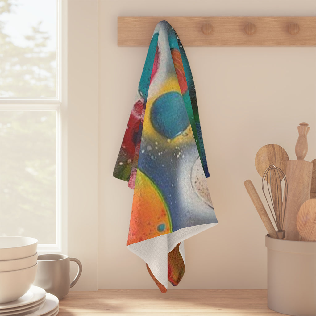 Galaxy Planets Microfiber Tea Towel