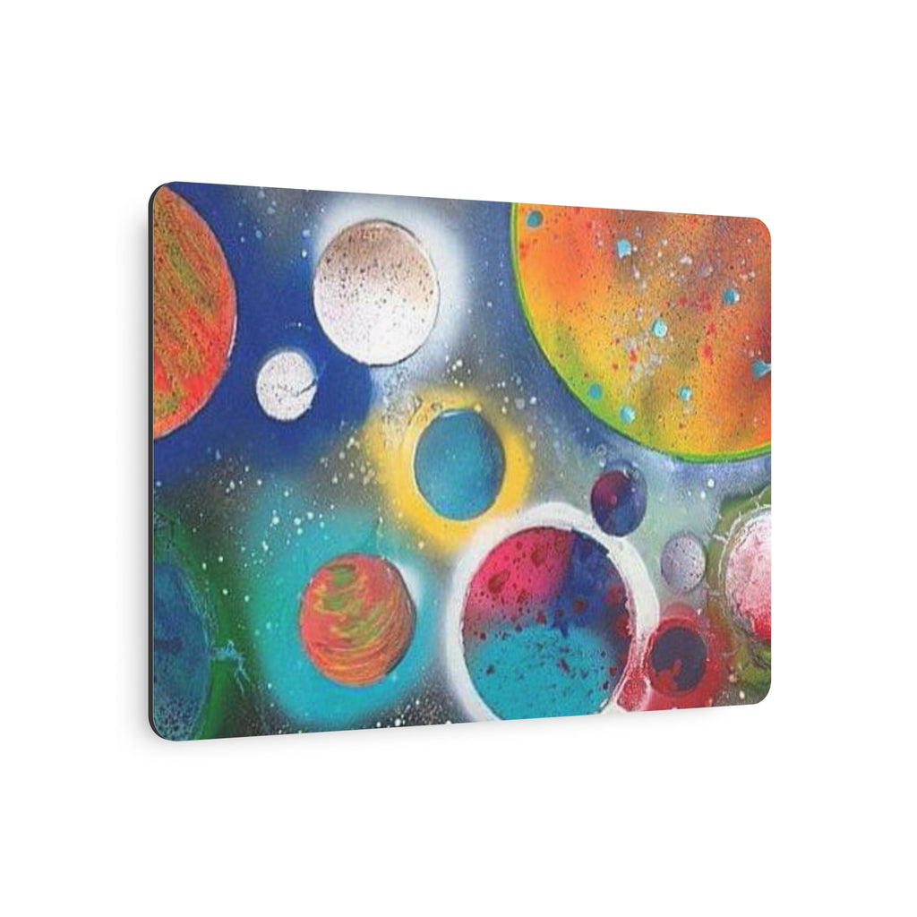 Galaxy Planets Metal Art Sign