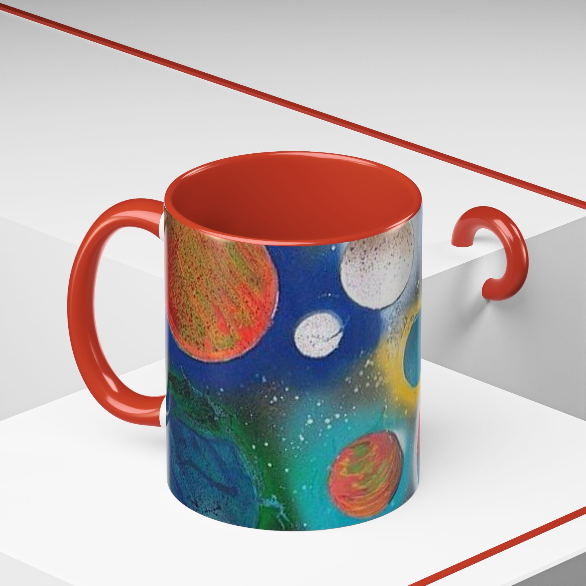 Galaxy Planets Accent Coffee Mug (11/15oz)