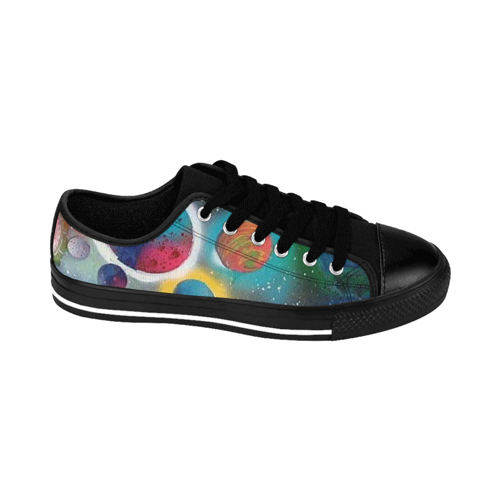 Galaxy Planets Women's Low-Top Sneakers
