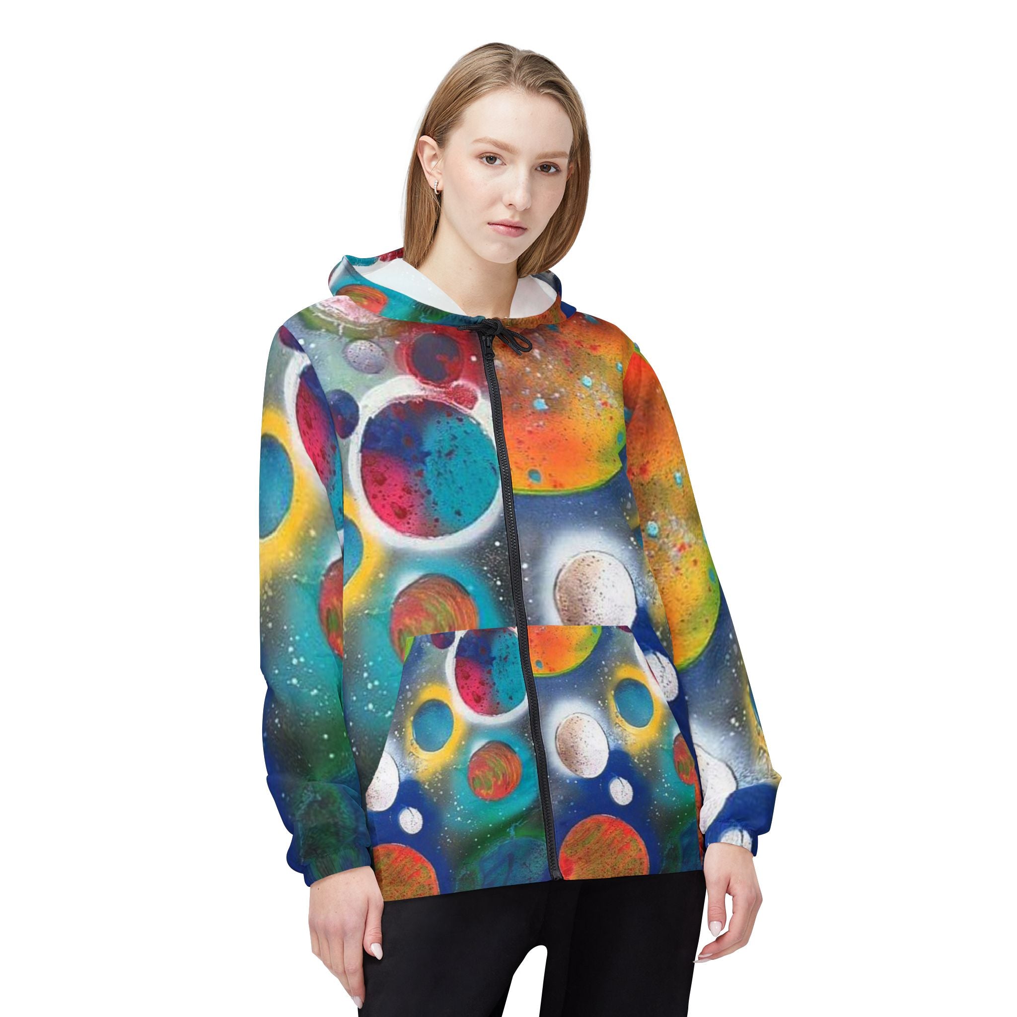 Galaxy Planets Windbreaker Jacket