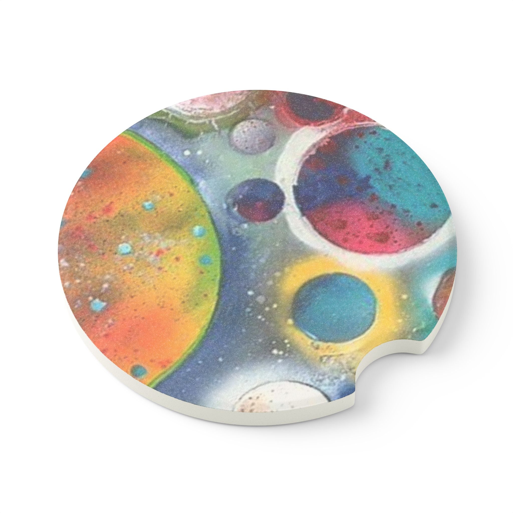 Galaxy Planets Soapstone Car Coaster