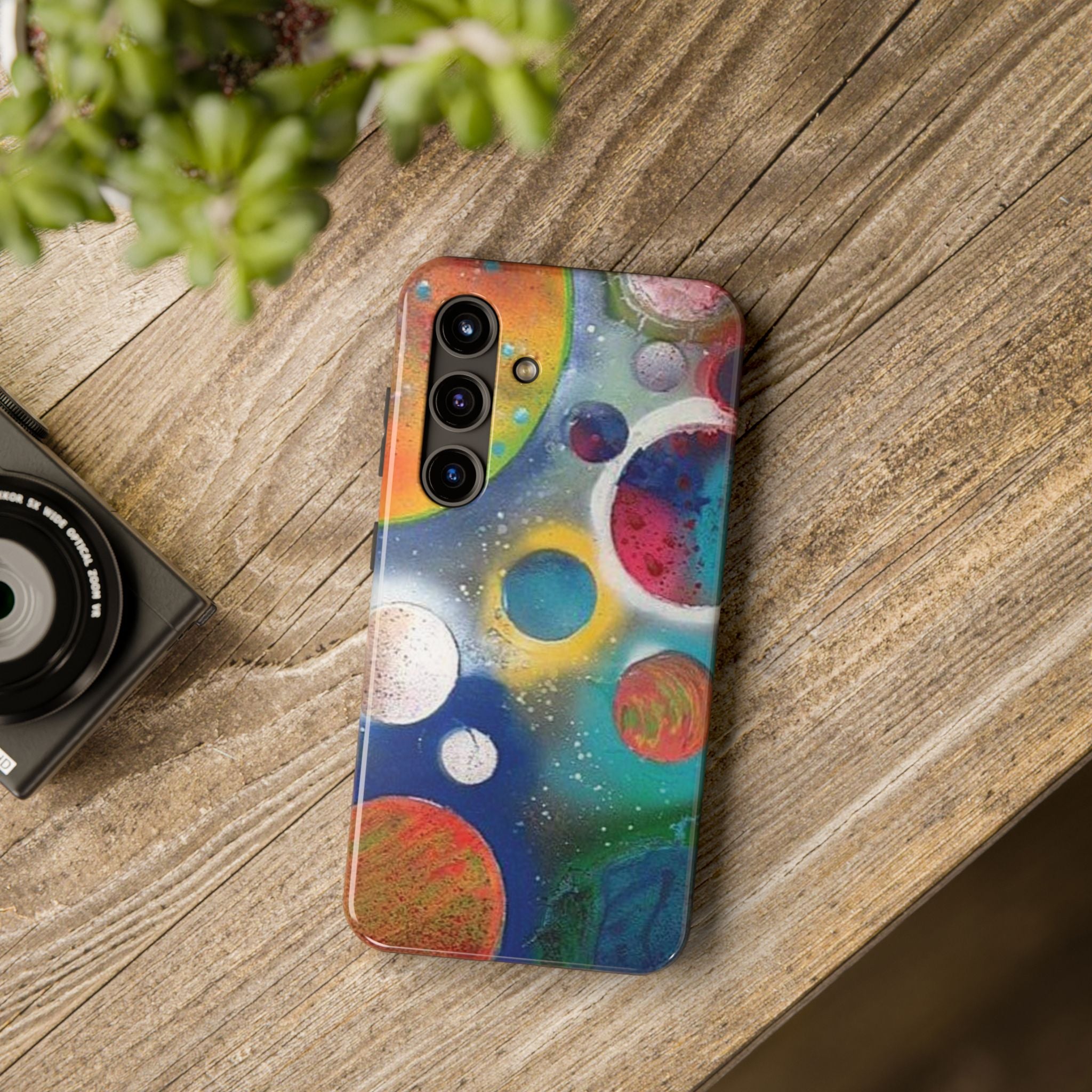 Galaxy Planets Themed Tough Phone Case (various phone options)