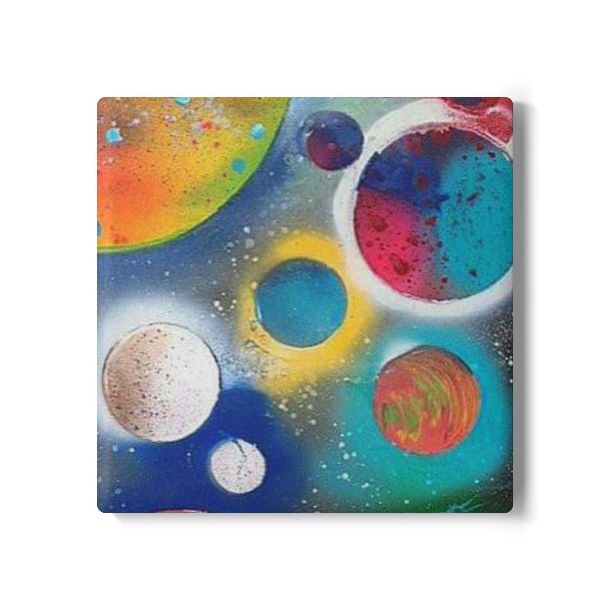 Galaxy Planets Ceramic Coaster