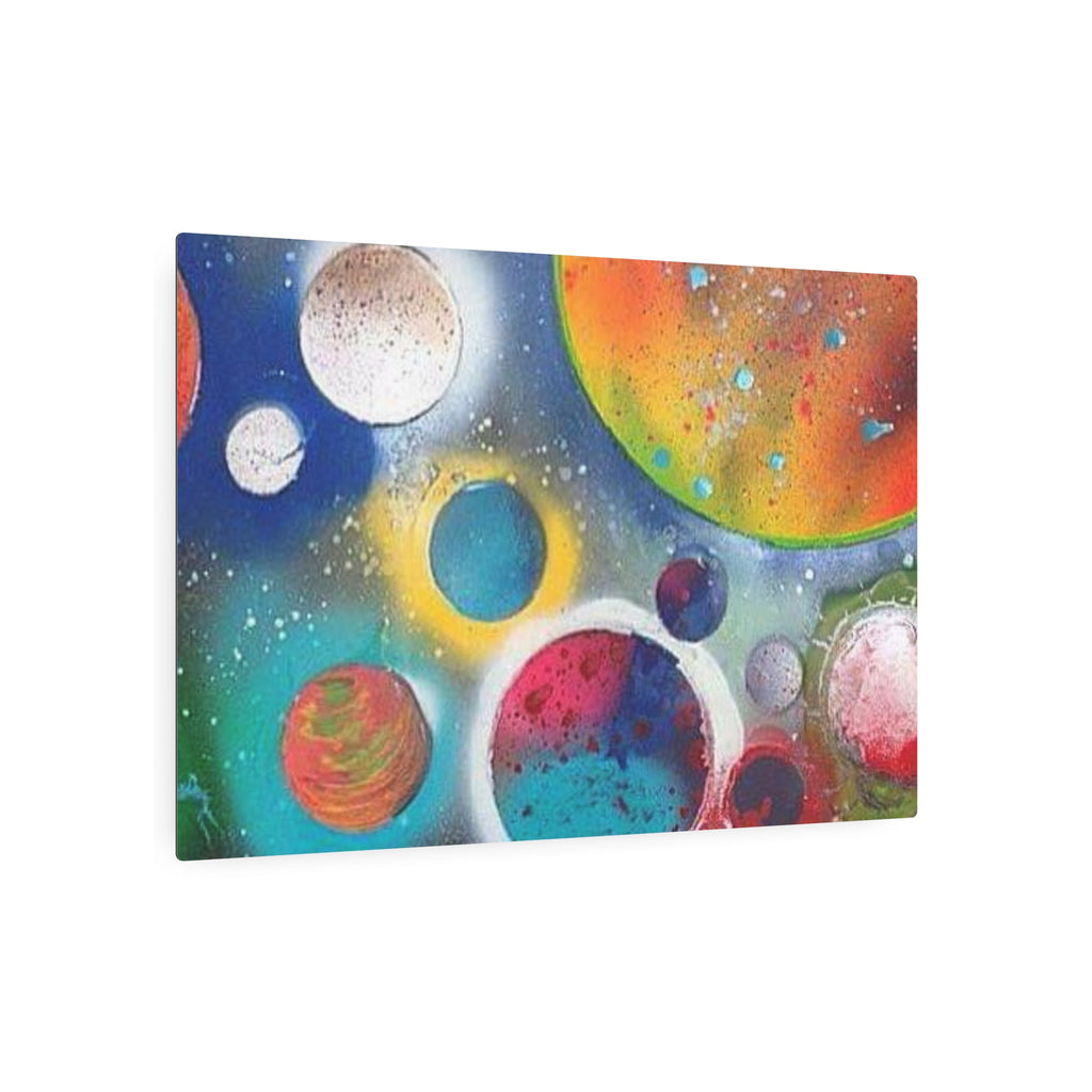 Galaxy Planets Metal Art Sign