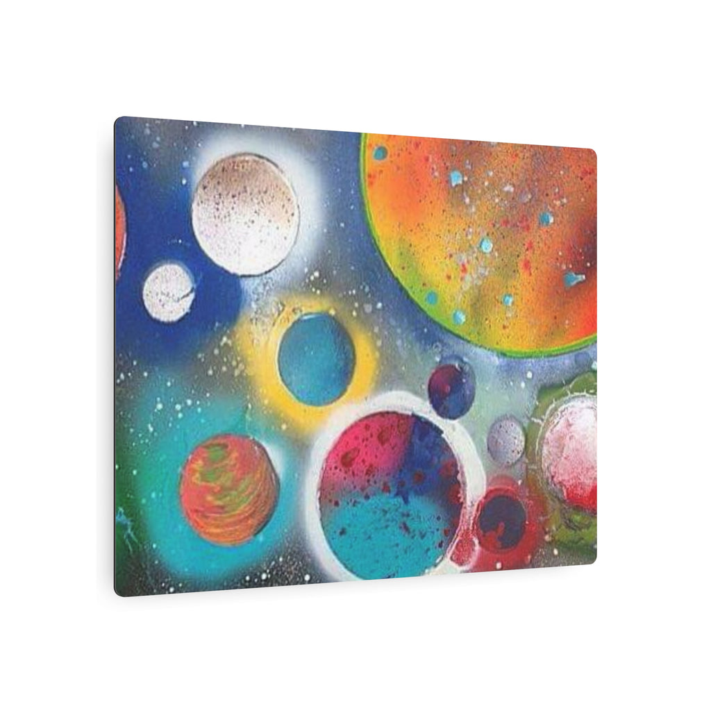 Galaxy Planets Metal Art Sign
