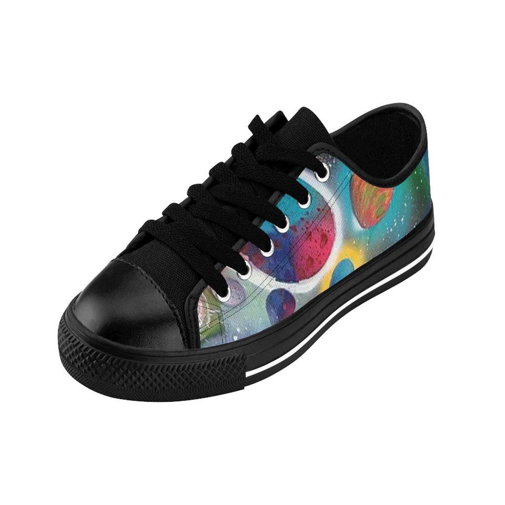 Galaxy Planets Women's Low-Top Sneakers