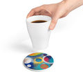 Galaxy Planets Ceramic Coaster