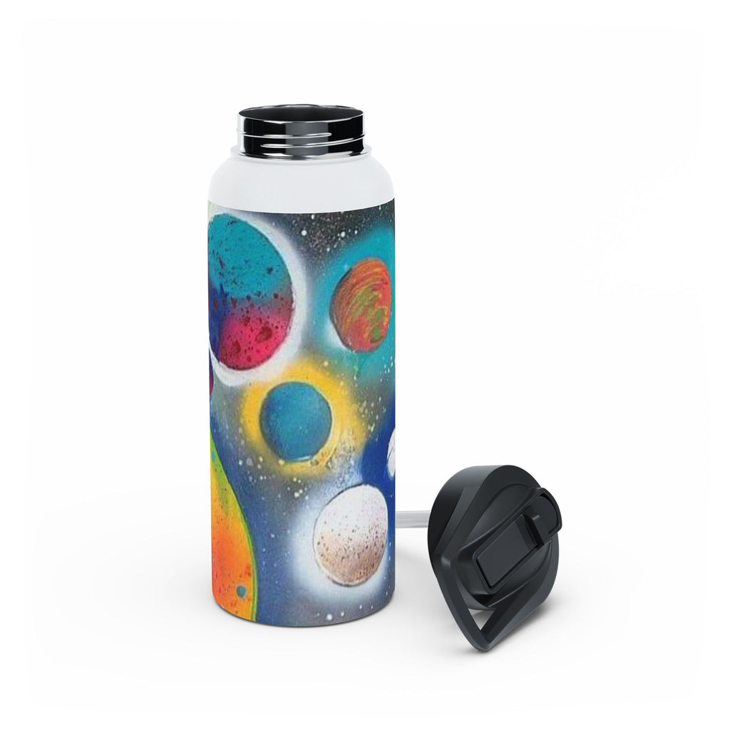 Galaxy Planets Stainless Steel Water Bottle