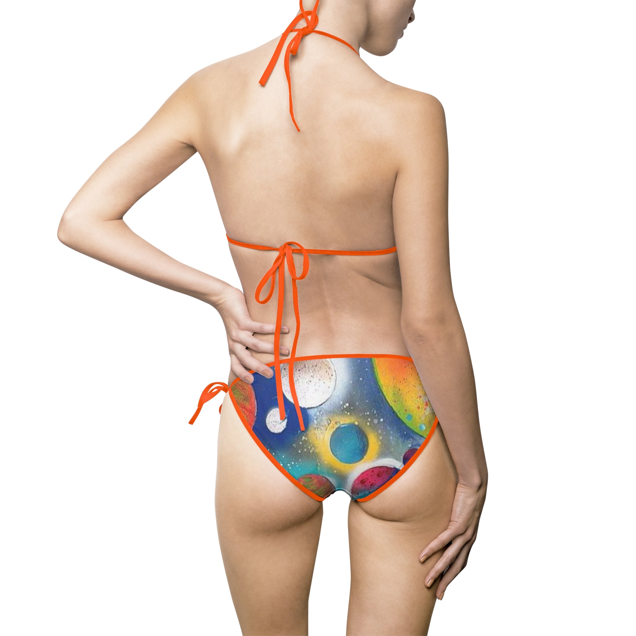 Galaxy Planets Bikini Swimsuit Set