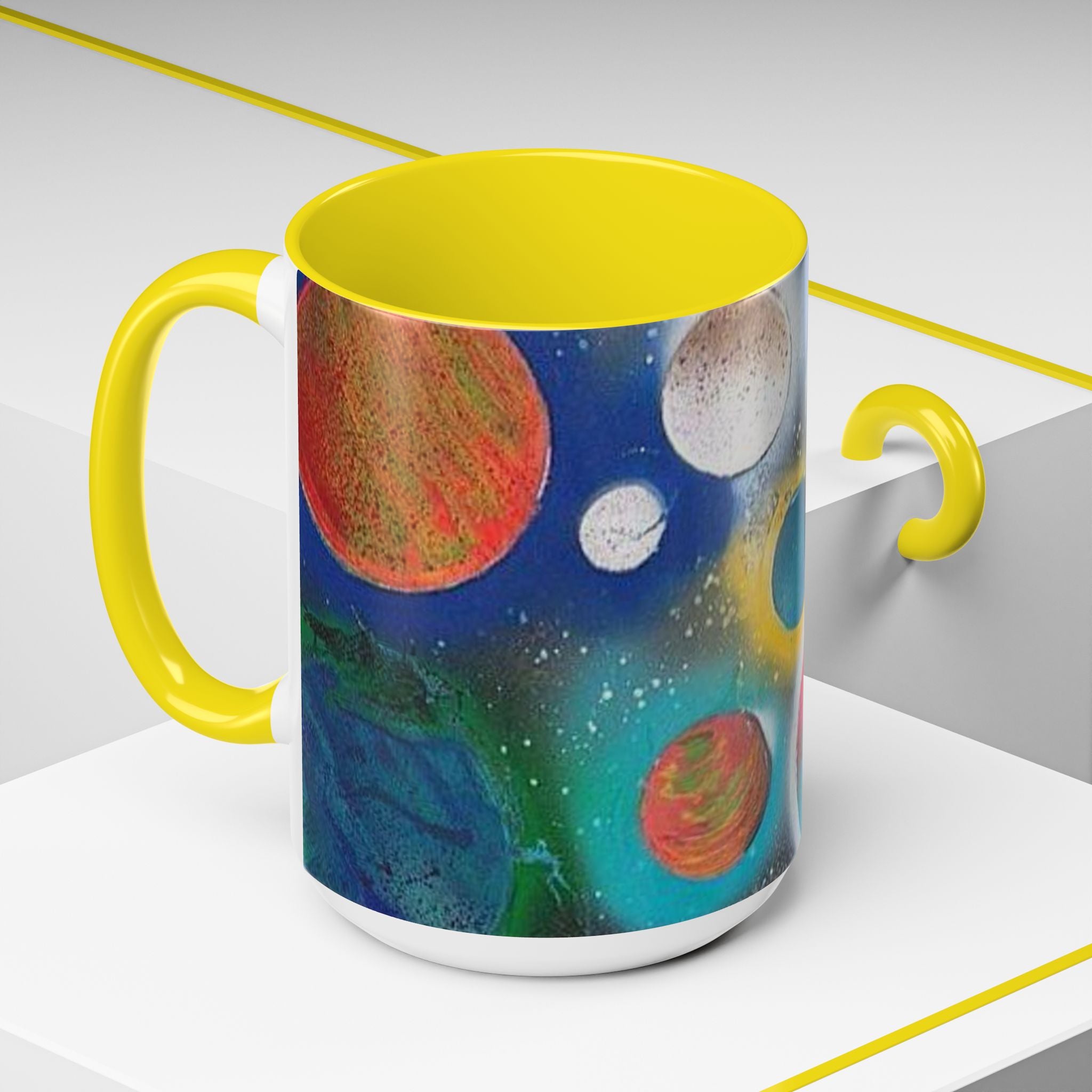 Galaxy Planets Accent Coffee Mug (11/15oz)