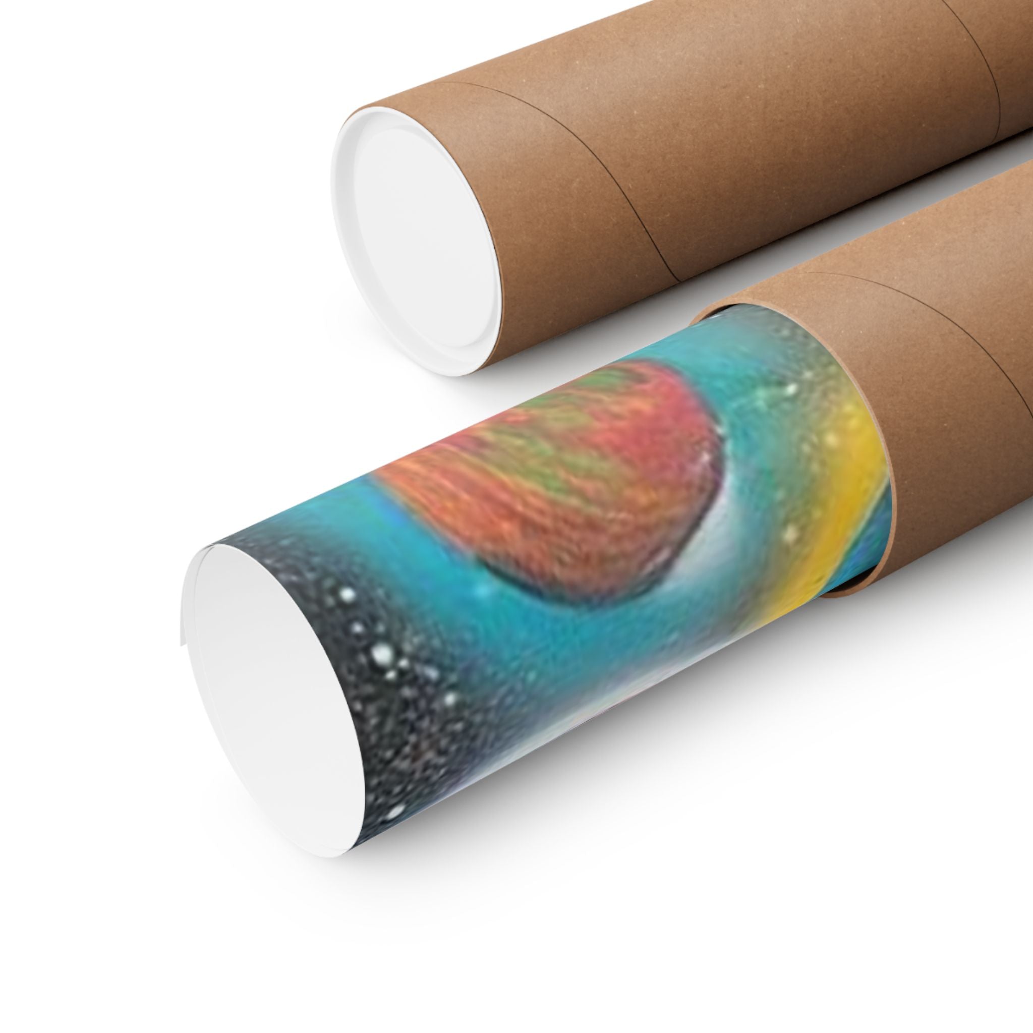 Galaxy Planets Print Matte Vertical Poster