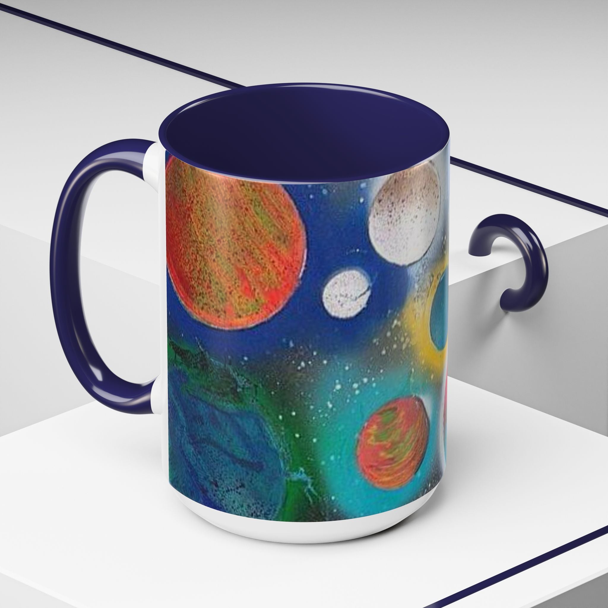 Galaxy Planets Accent Coffee Mug (11/15oz)
