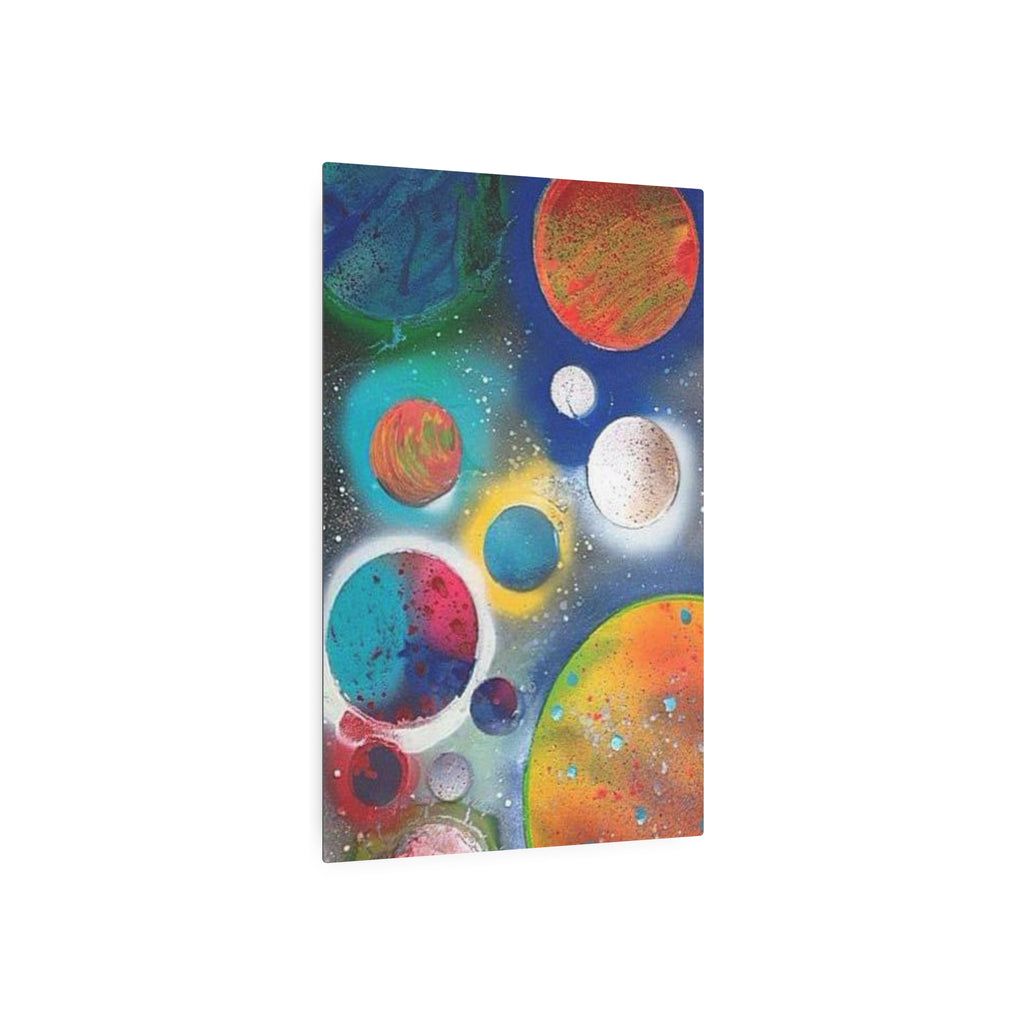 Galaxy Planets Metal Art Sign