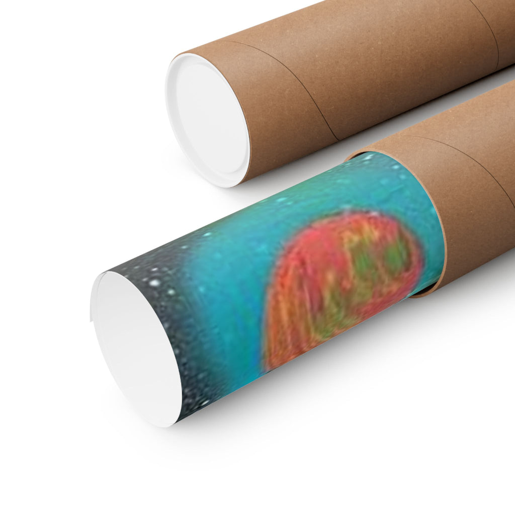 Galaxy Planets Print Matte Vertical Poster