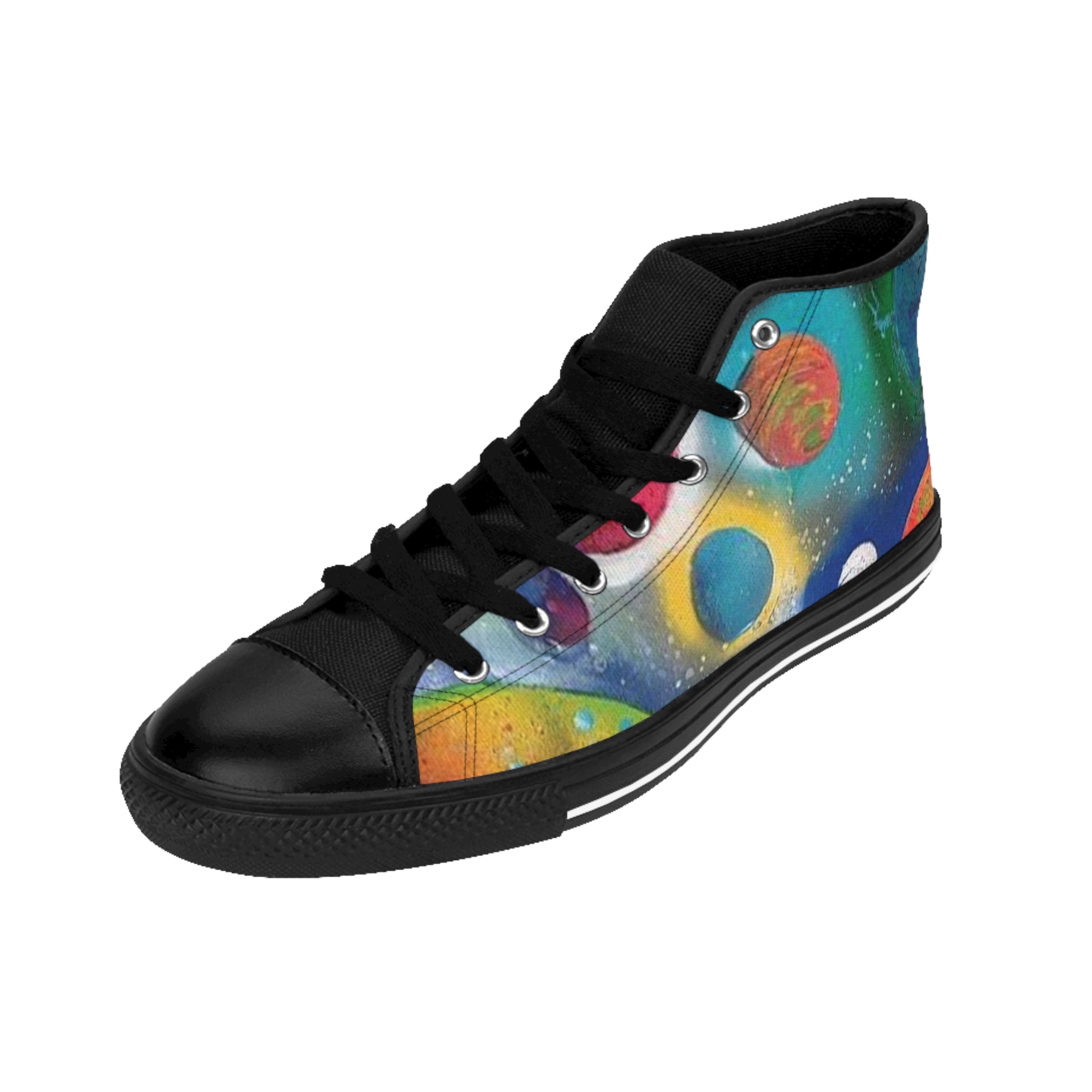 Galaxy Planets Women's High-Top Sneakers