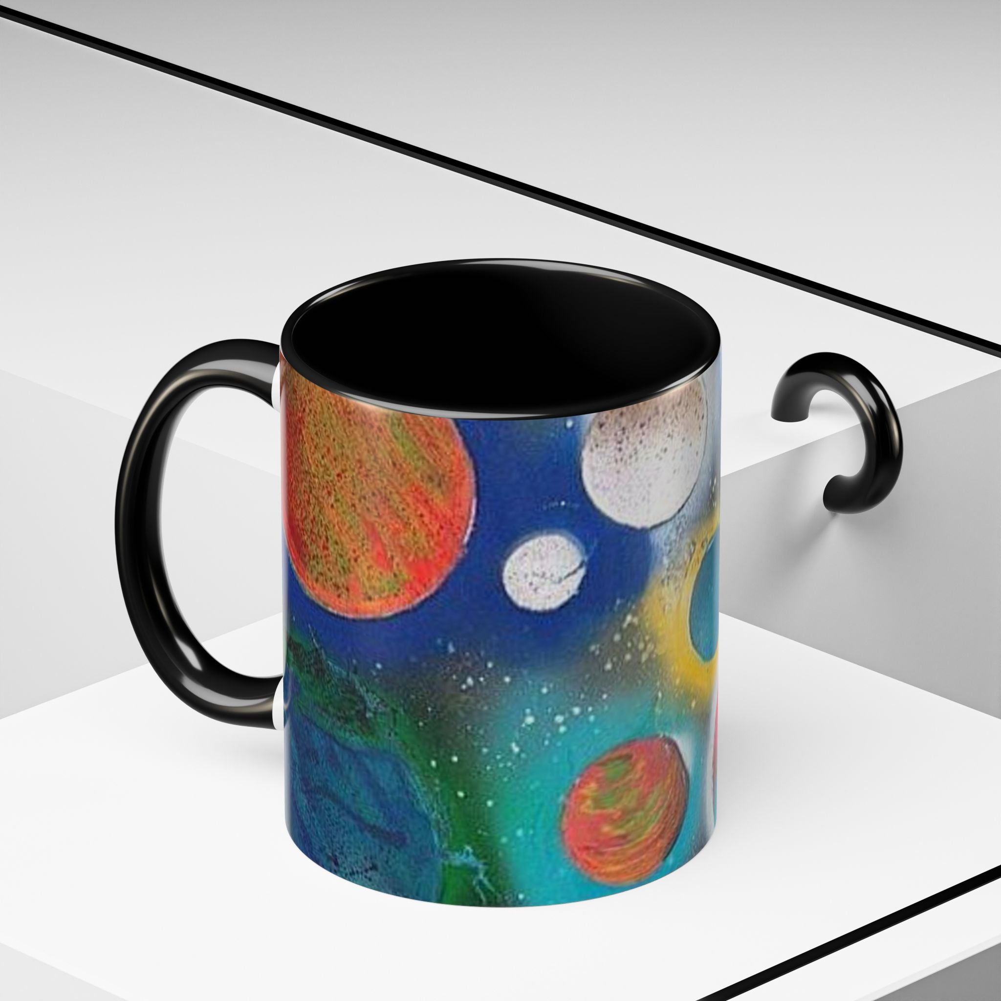 Galaxy Planets Accent Coffee Mug (11/15oz)