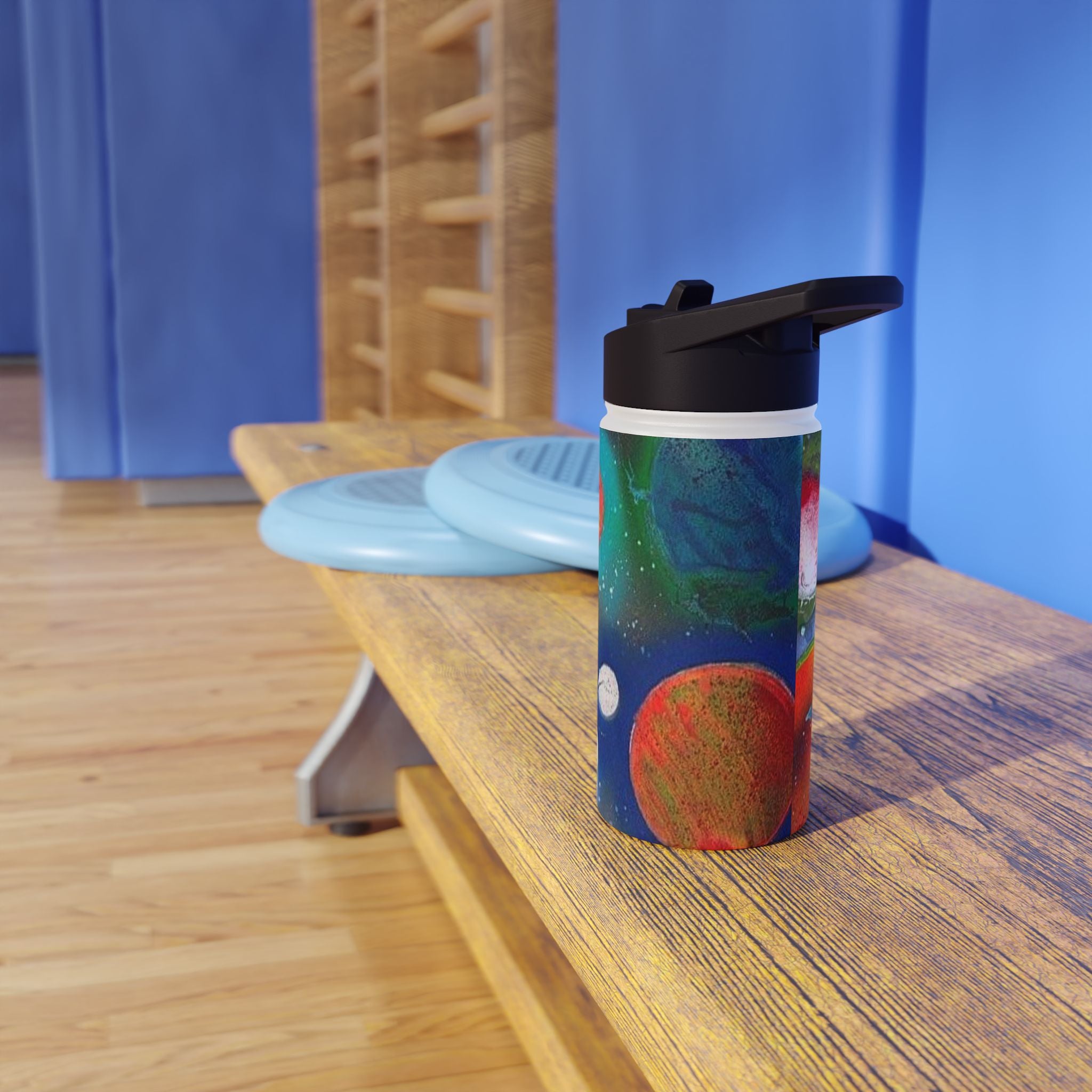 Galaxy Planets Stainless Steel Water Bottle