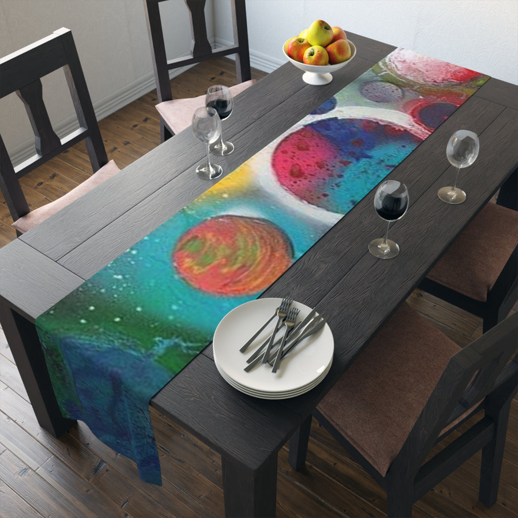 Galaxy Planets Table Runner