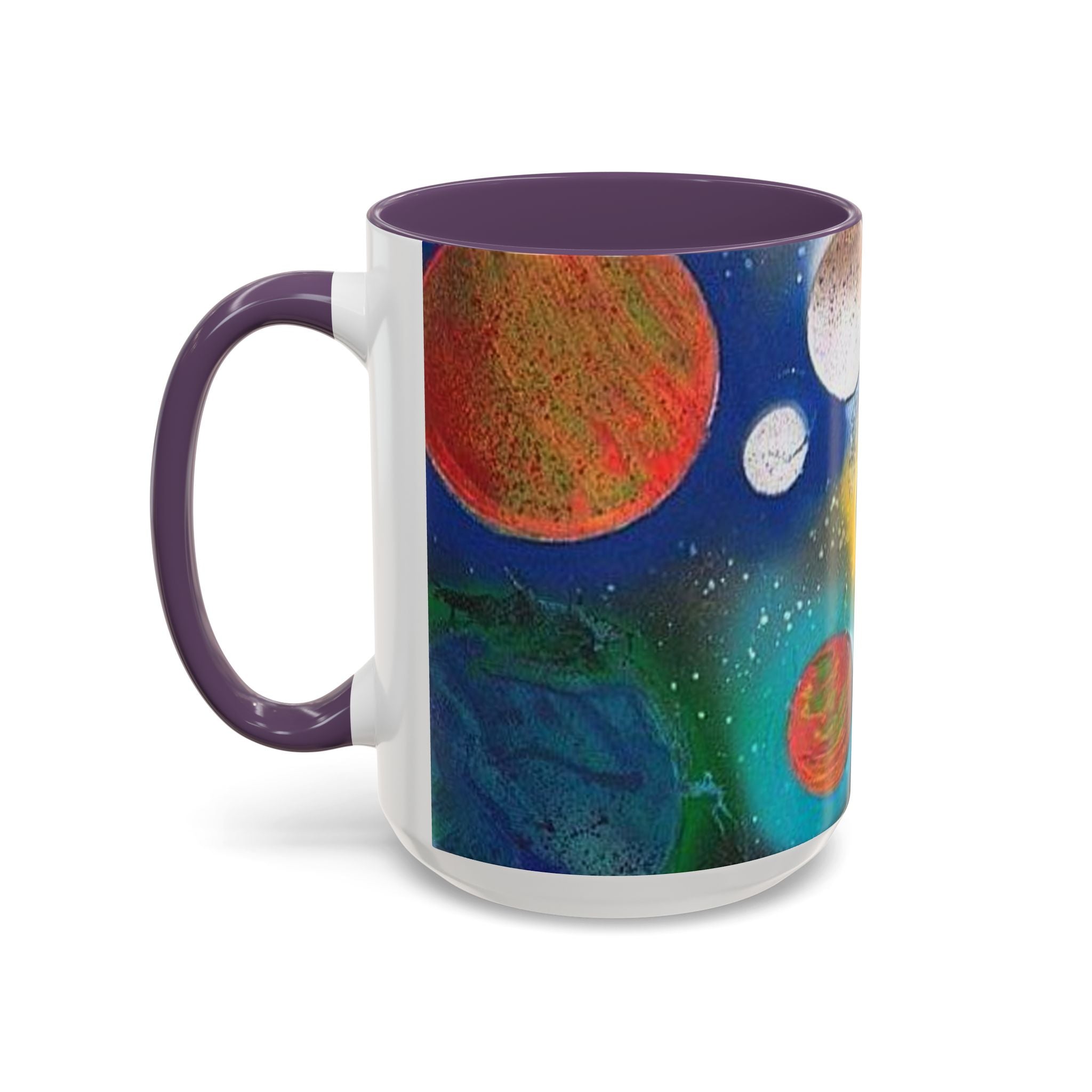 Galaxy Planets Accent Coffee Mug (11/15oz)