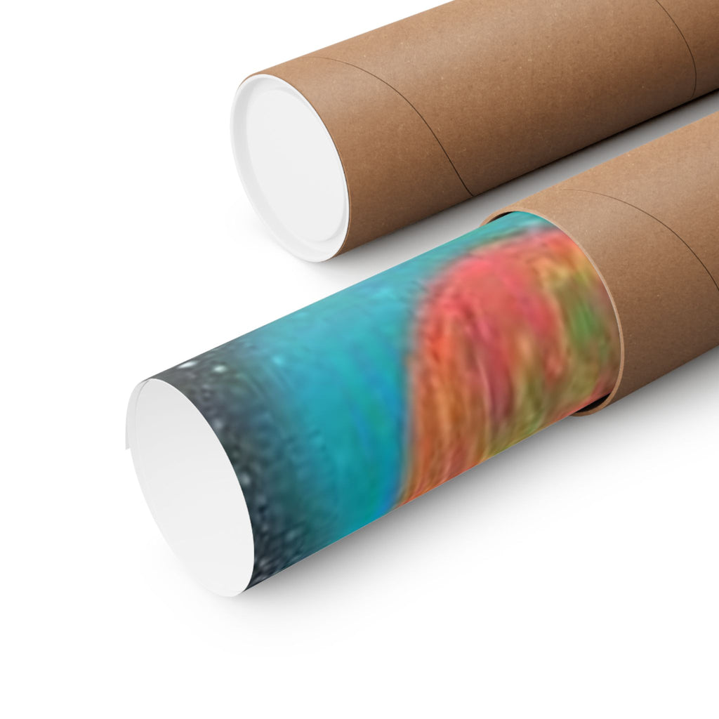 Galaxy Planets Print Matte Vertical Poster