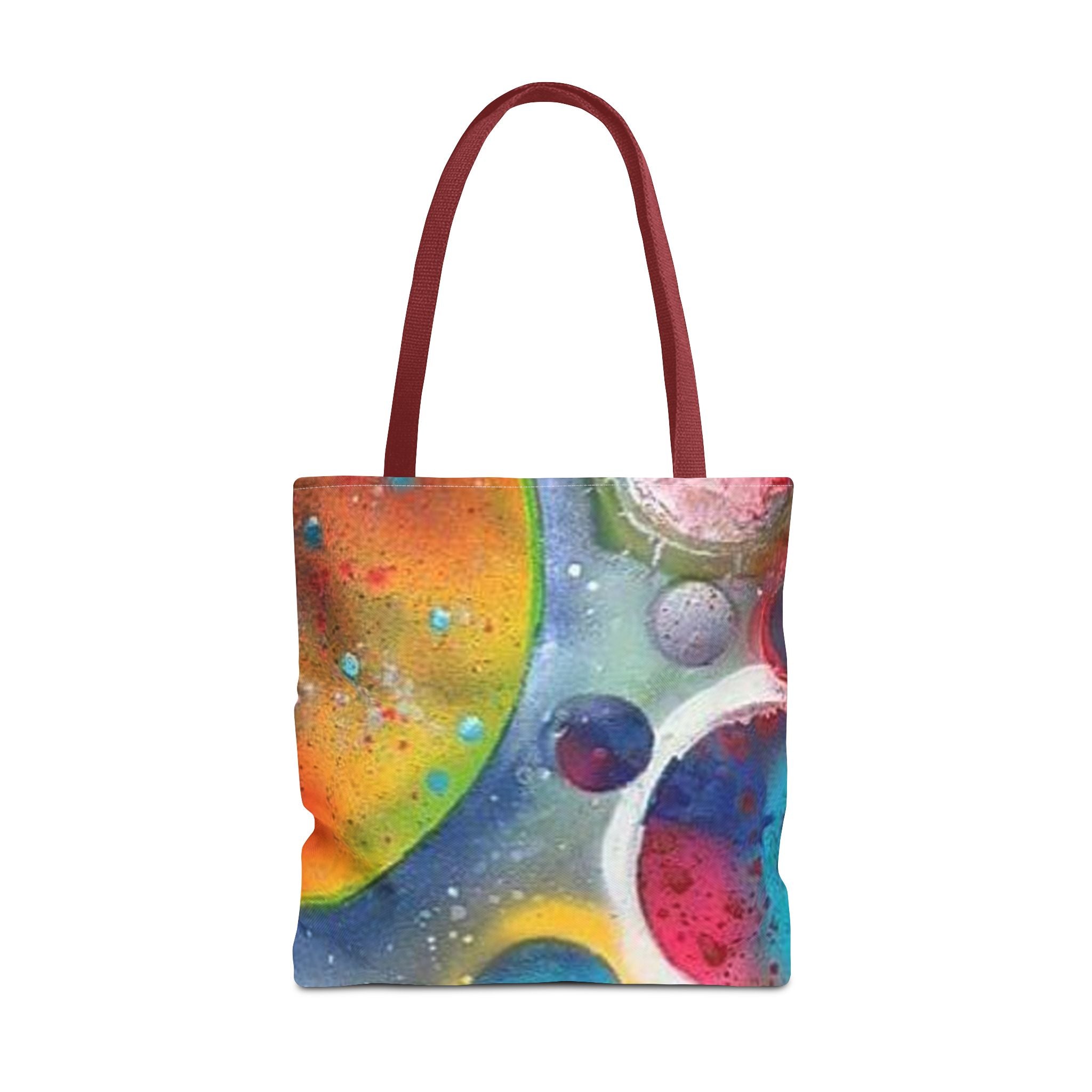 Cosmic Planets Tote Bag — Colorful Space Galaxy All-Over Print