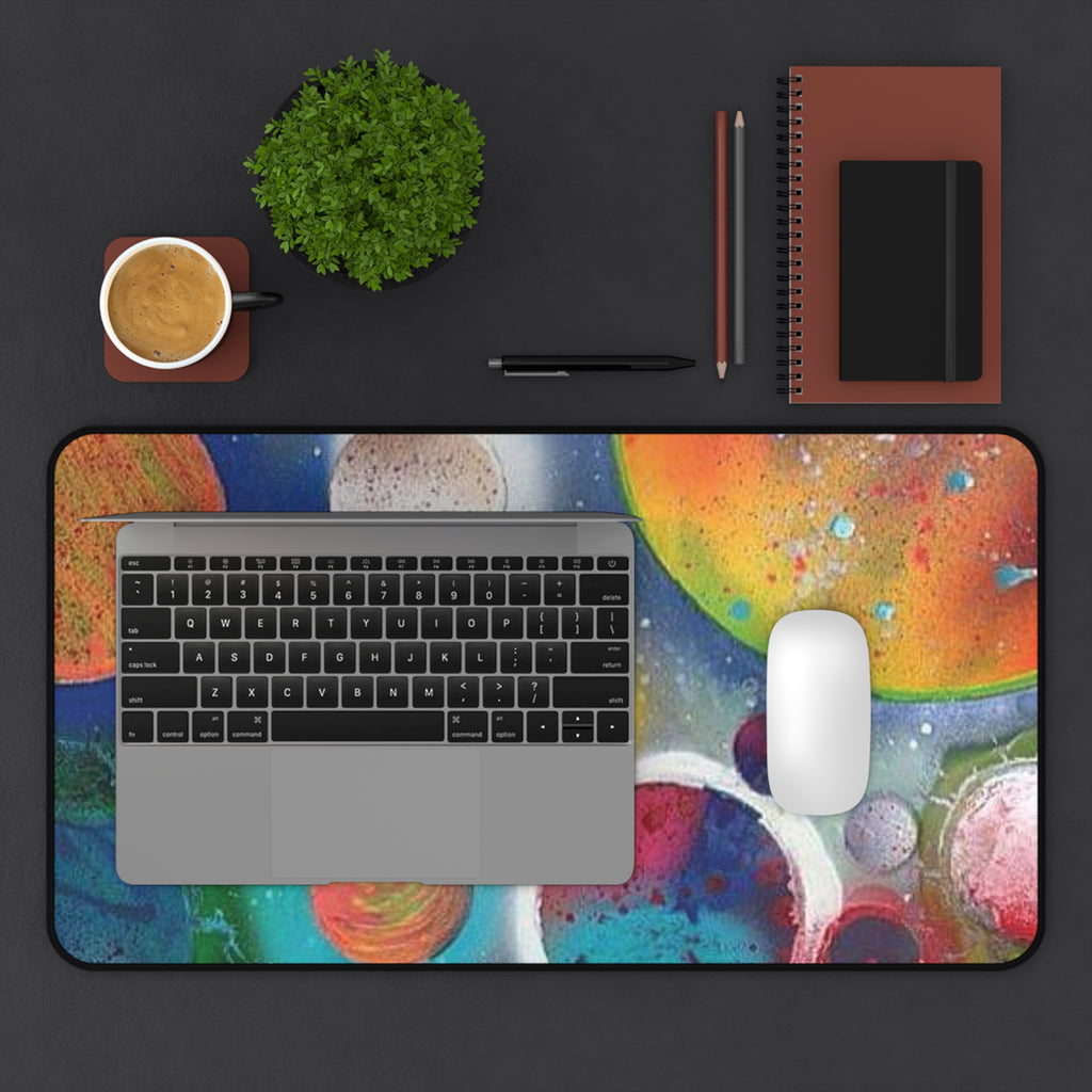 Galaxy Planets Desk Mat