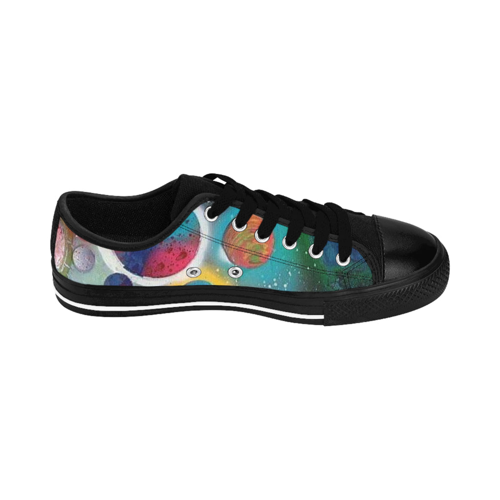 Galaxy Planets Women's Low-Top Sneakers