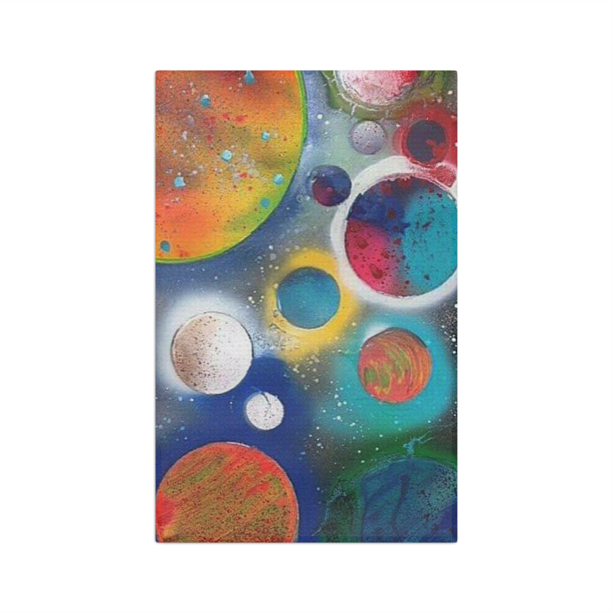 Galaxy Planets Microfiber Tea Towel