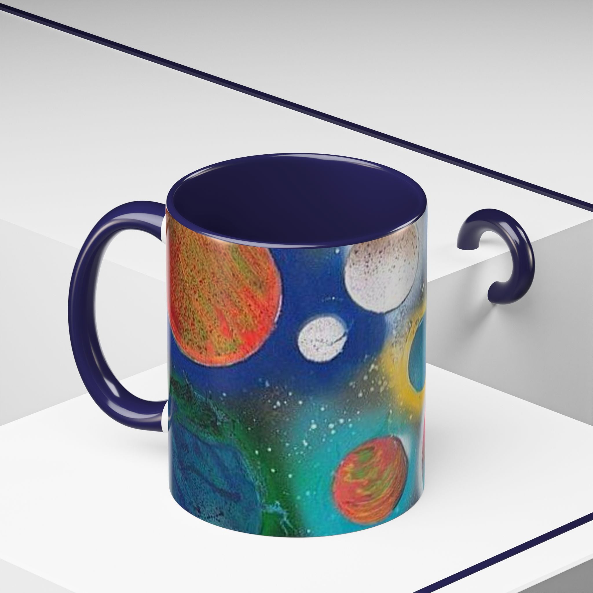 Galaxy Planets Accent Coffee Mug (11/15oz)