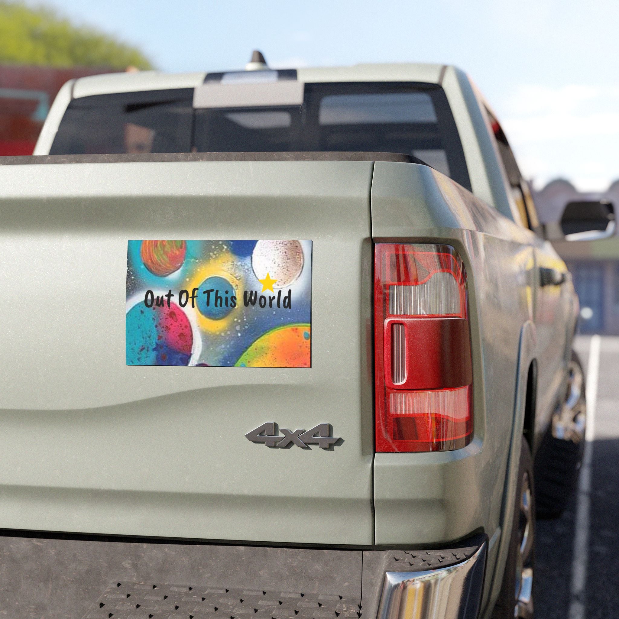 Galaxy Planets "Out of This World" Car Magnet