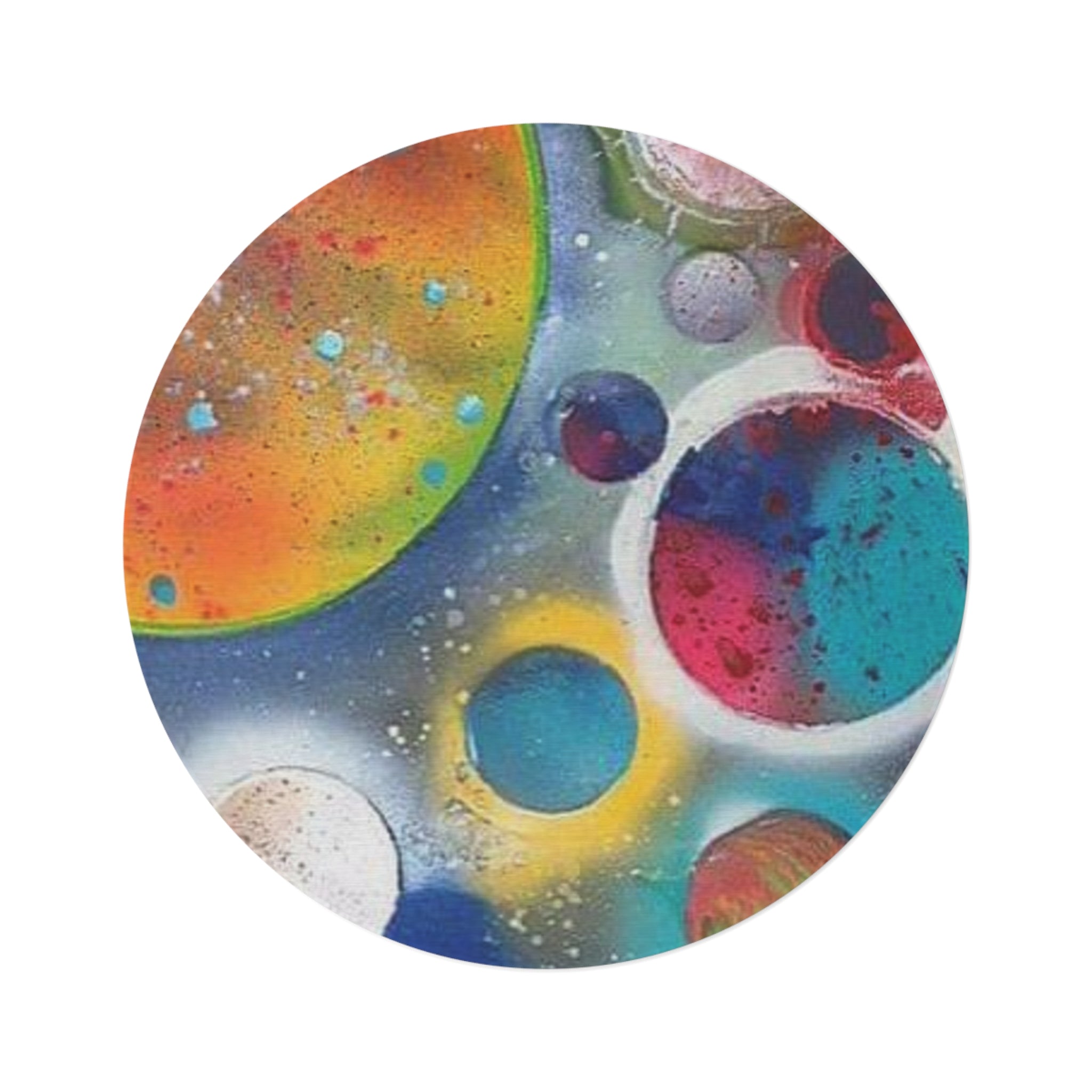 Galaxy Planets Round Rug