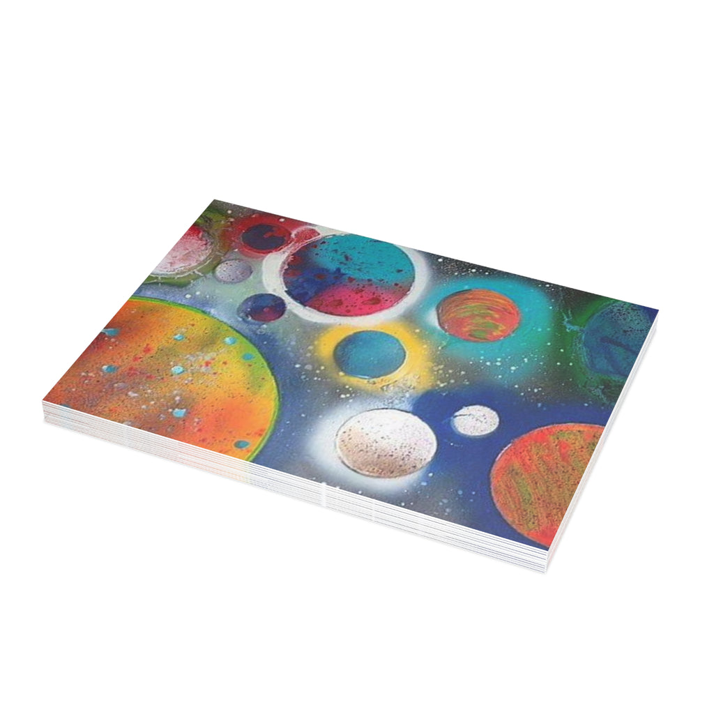 Galaxy Planets Print Postcard Bundles