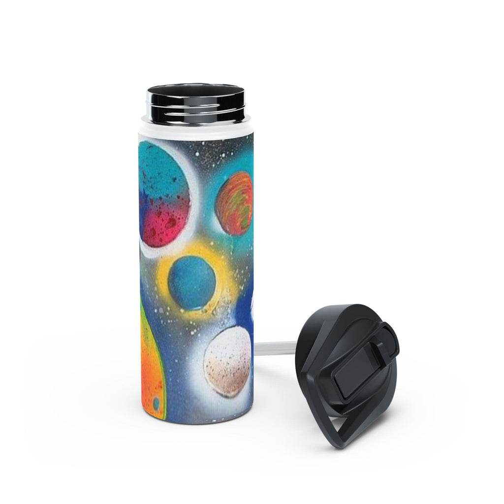 Galaxy Planets Stainless Steel Water Bottle